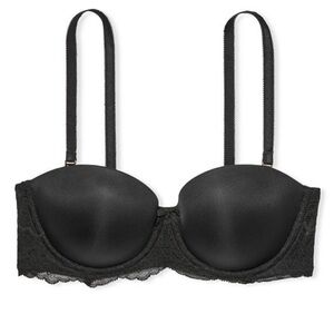 NWT Victoria’s Secret Dream Angels Multiway Lace Underwire Demi Bra Black 32B